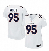 Women Nike Denver Broncos #95 Derek Wolfe 2016 White Game Event Jersey,baseball caps,new era cap wholesale,wholesale hats